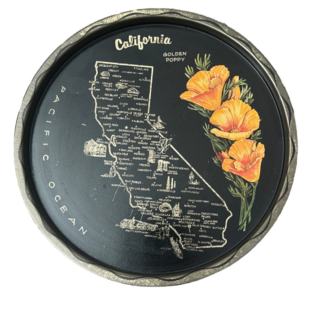 Decorative Vintage Steel Tray